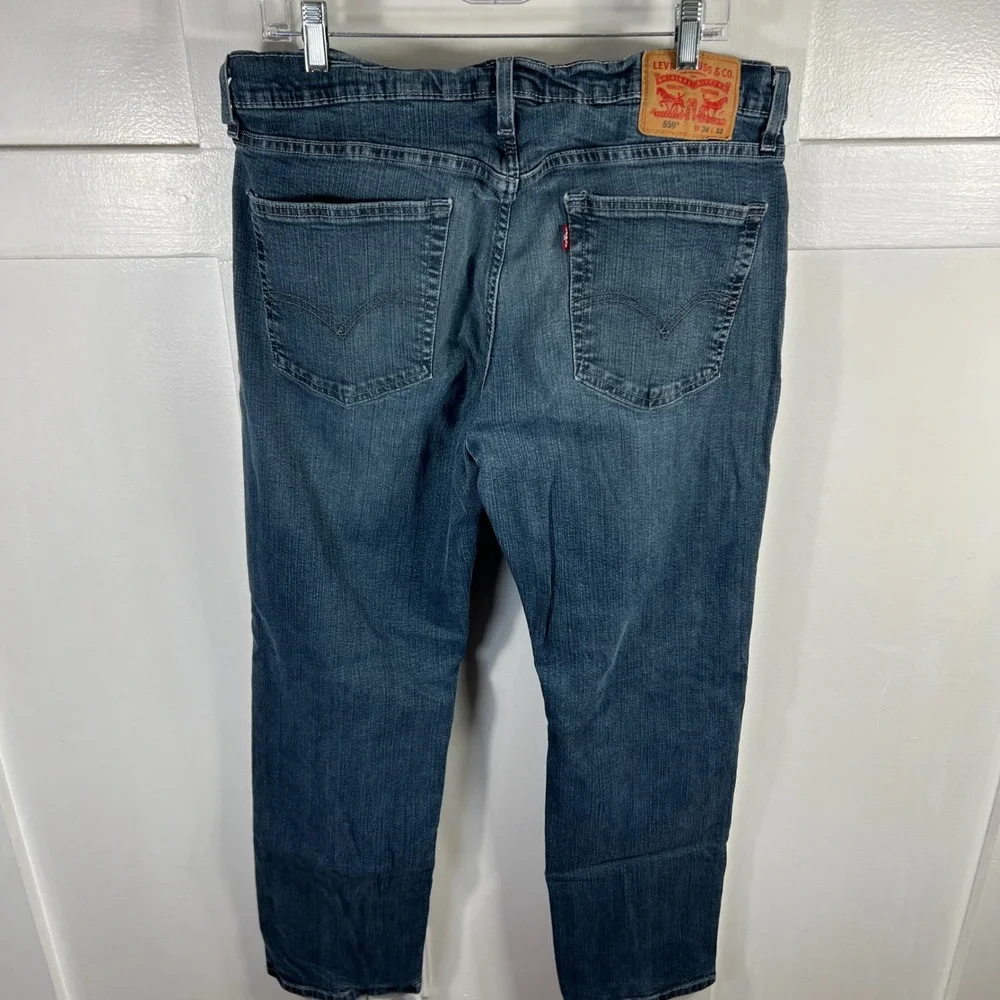 Levis 559 Relaxed Straight Leg Jeans Mens 36x32 Medium Wash Blue Denim 1813